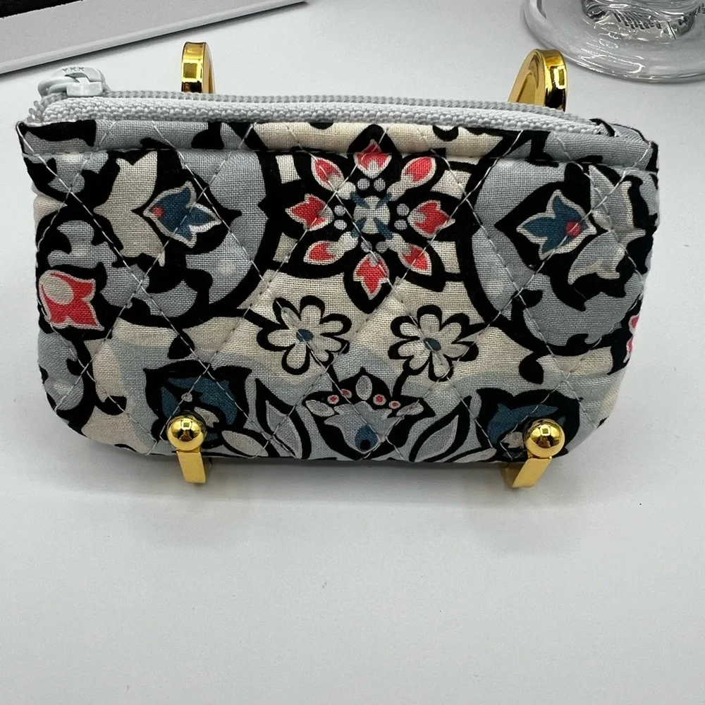 Vera Bradley Mini Wallet in the Lisbon Medallion Pattern